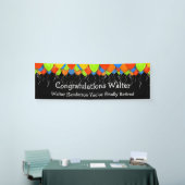 Ballons Kantoor Pensioen Viering Banner (Beurs)