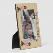 Ballons nounours 5 x 7 Plaque photo avec Easel (Côté)