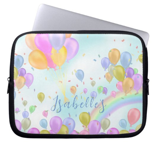 Ballons Pastel Electronics Bag Laptop Sleeve (Voorkant)