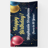 Ballons personnalisés Bannière Joyeux Anniversaire (Vertical)