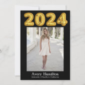 Ballons pour Faire-part diplômés 2024 5 Photos (Devant)