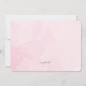 Ballons roses - Invitation photo (Dos)