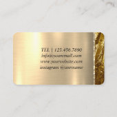 Ballons roses or Carte de visite moderne (Dos)