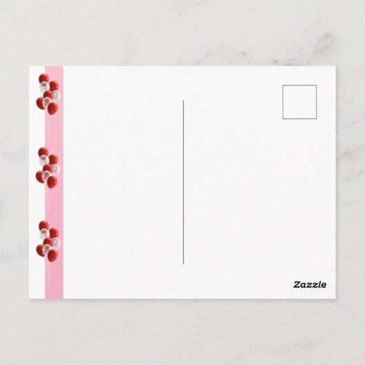 Ballons rouges. Élégant Enregistrer la carte Date (Dos)