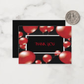 Ballons rouges Merci Cartes (Devant/Arrière en situation)
