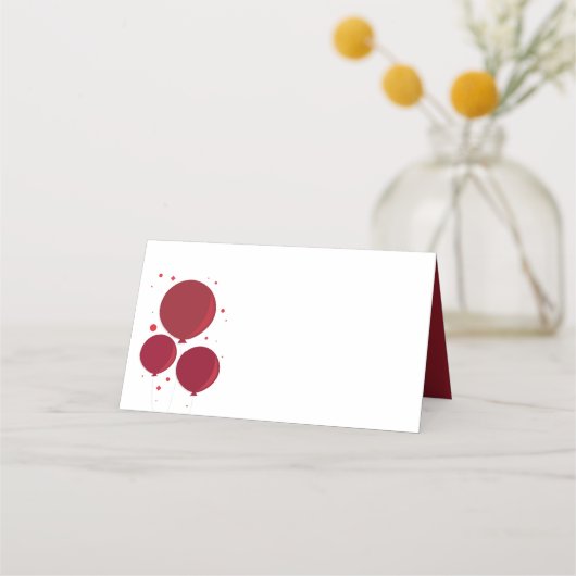 Ballons rouges | Placer les cartes (Devant)