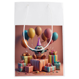 Ballons schattig kunstwerk medium cadeauzakje