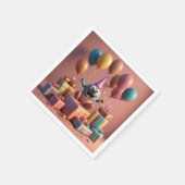 Ballons schattig kunstwerk servet (Hoek)