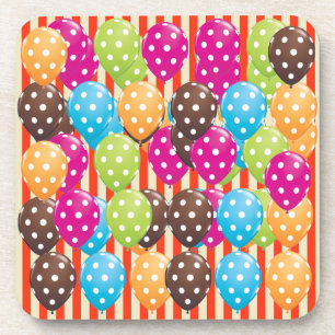 Ballons Stripes polka stipt circus Bier Onderzetter