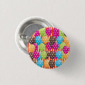 Ballons Stripes polka stipt circus Ronde Button 3,2 Cm (Voorkant /achterkant)