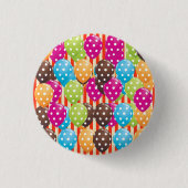 Ballons Stripes polka stipt circus Ronde Button 3,2 Cm (Voorkant)