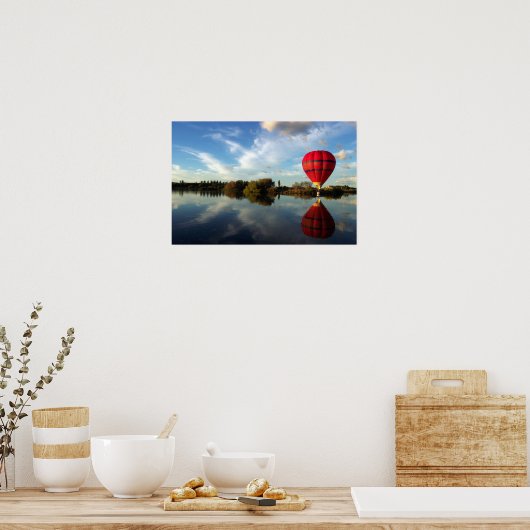 ballonuitzicht poster (Keuken)