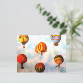 ballonvaarder briefkaart (Staand voorkant)