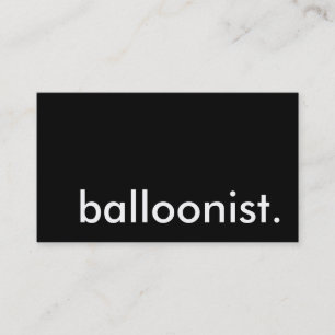 ballonvaarder. visitekaartje