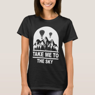 ballonvaardige ballon voor ballonvaarding t-shirt