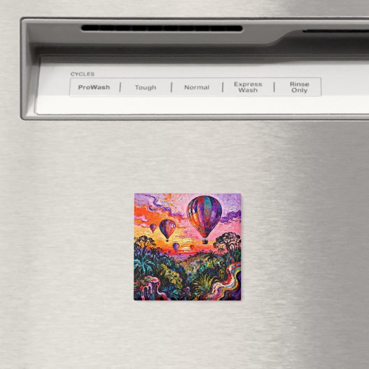 Ballonvaren bij zonsopgang 1 magneet (Insitu (Vaatwasser))