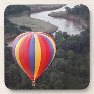 Ballonvaren boven de Mara rivier Drankjes Onderzetter