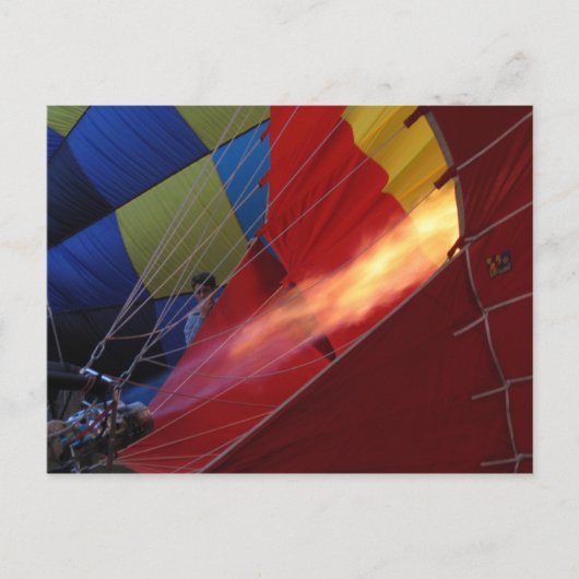 Ballonvlam - Warm luchtballonfestival Briefkaart (Voorkant)