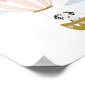 Balloon à air chaud Dalmatie Nursery & Kids Poster (Coin)