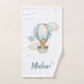 Balloon à air chaud Ours en peluche Nuage Oiseau B (Serviette à main)