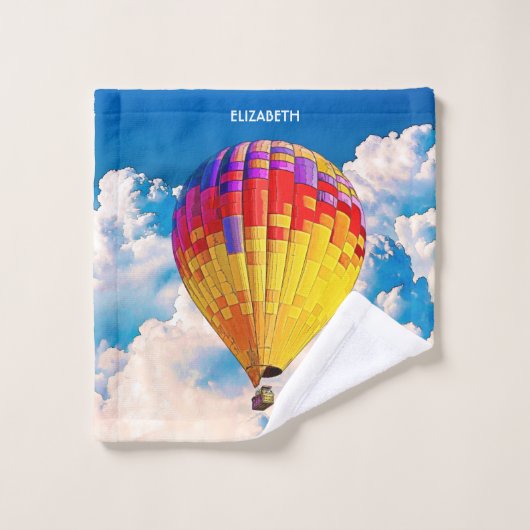 Balloon à air chaud pour vol Abstrait psychédéliqu (Gant de toilette)