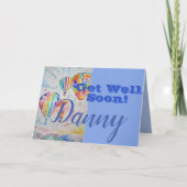 Balloon à air chaud se tirer bien Bientôt carte de (Devant)