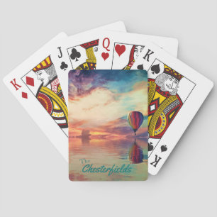 Balloon à air chaud Votre nom Cartes de jeu classi