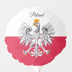 Balloon à drapeau polonais, aigle patriotique / am