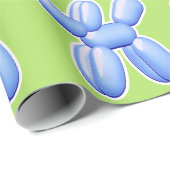 Balloon Animal Dog Blue Cadeaupapier (Rol Hoek)