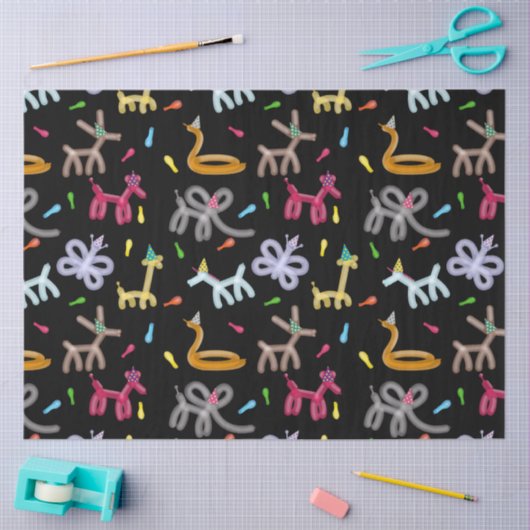 Balloon Animals Kids Party Theme Tissuepapier (Craft)