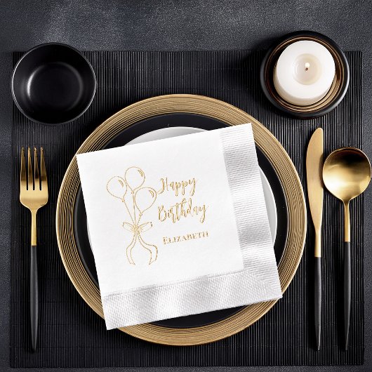 Balloon annonce un joyeux anniversaire