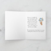Balloon Bear Teddy Bleu So Thanké Carte (Intérieur)