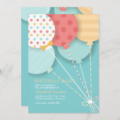 Balloon Bouquet 2 Invitation (Devant / Derrière)