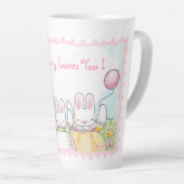 Balloon Bunny Tall Latte Mug (Angle droit)