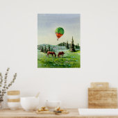 BALLOON EN HOREN VAN SHARON SHARPE POSTER (Keuken)