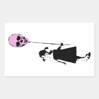 Balloon Girl Rechthoekige Sticker