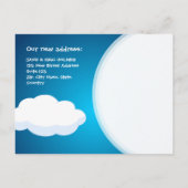 Balloon House - briefkaart voor aankondiging van n (Achterkant)