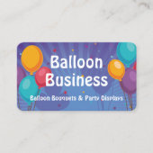 Balloon Party Visitekaartje (Voorkant)