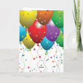 BALLOON PERSONNALISER DE CARTE D'ANNIVERSAIRE (Dos)