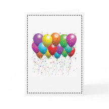 BALLOON PERSONNALISER DE CARTE D'ANNIVERSAIRE