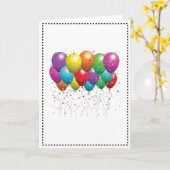 BALLOON PERSONNALISER DE CARTE D'ANNIVERSAIRE (Fleur jaune)