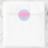 Balloon Pink Blimp Dans Blue Sky Custom Sticker (Sac)
