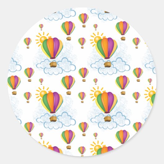 Balloon Ronde Sticker (Voorkant)