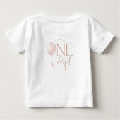 Balloon rose Superbe T-shirt 1er anniversaire (Dos)