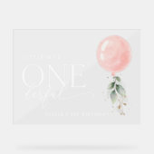 Balloon rose, Verdure, accueil pour le premier ann (Recto)