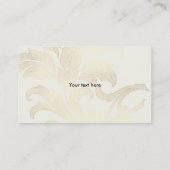 Balloon Soft Gold Heart et Carte de visite Florals (Dos)