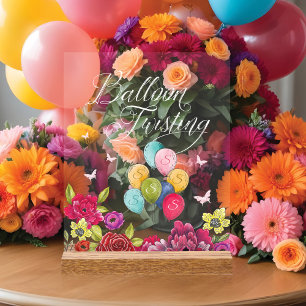 Balloon Twisting Alice In Wonderland Florals