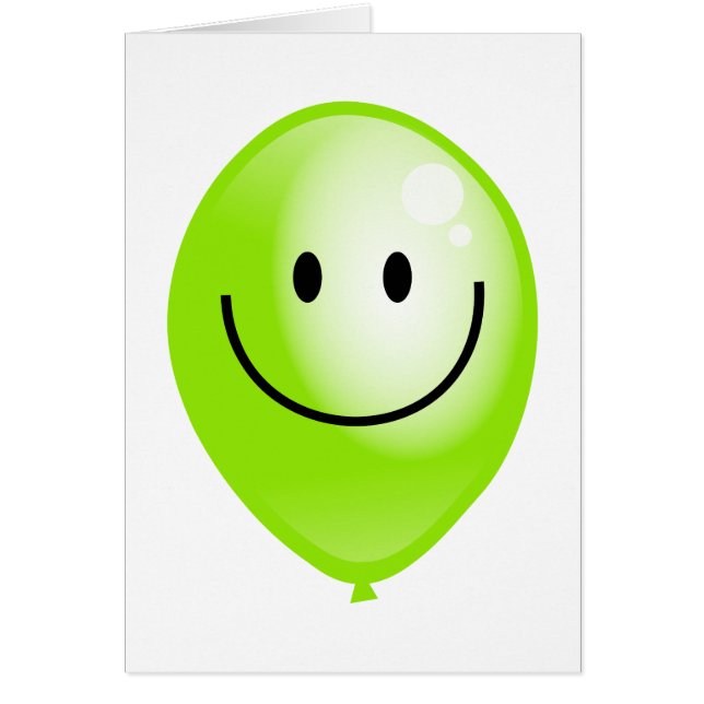 Balloon vert Smilie (Devant)