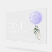 Balloon violet, verdure, premier anniversaire Bien (Angle)