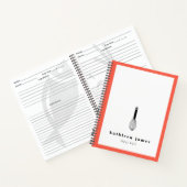 Balloon Whisk Coral profond Carnet blanc (Intérieur)